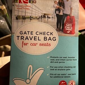 Red Gate Check Travel Bag for Car Seats